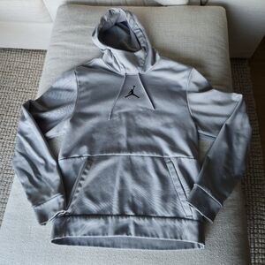 Air Jordan gray hoodie S Full front pocket Sportswear Athletic Bulls Chicago